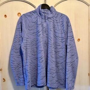 Eddie Bauer Periwinkle Textured Women's 1/4 Zip